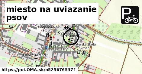 miesto na uviazanie psov