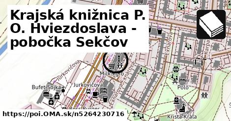 Krajská knižnica P. O. Hviezdoslava - pobočka Sekčov