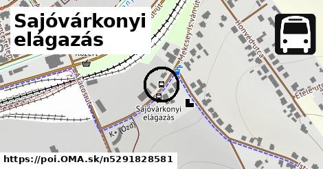 Sajóvárkonyi elágazás