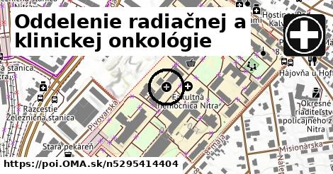 Oddelenie radiačnej a klinickej onkológie