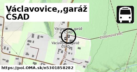 Václavovice,,garáž ČSAD