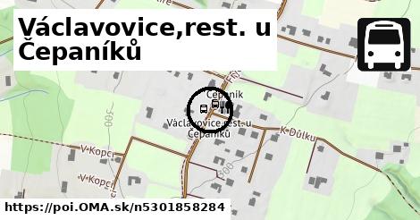 Václavovice,rest. u Čepaníků