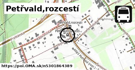 Petřvald,rozcestí