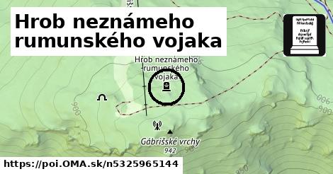 Hrob neznámeho rumunského vojaka