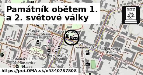 Památník obětem 1. a 2. světové války