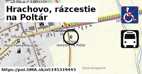 Hrachovo, rázcestie na Poltár