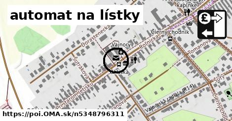 automat na lístky