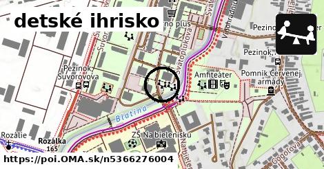 detské ihrisko