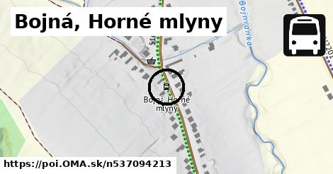 Bojná, Horné mlyny