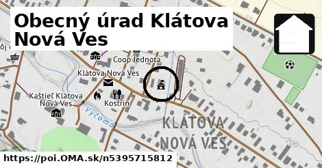 Obecný úrad Klátova Nová Ves