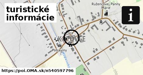 turistické informácie