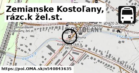 Zemianske Kostoľany, rázc.k žel.st.