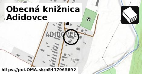 Obecná knižnica Adidovce