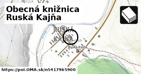 Obecná knižnica Ruská Kajňa