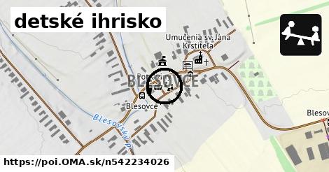 detské ihrisko