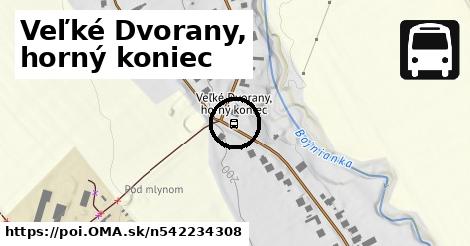 Veľké Dvorany, horný koniec