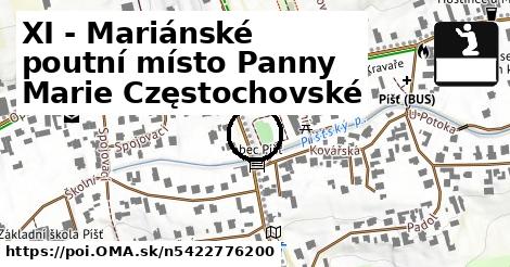 XI - Mariánské poutní místo Panny Marie Częstochovské