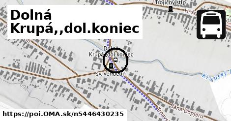 Dolná Krupá,,dol.koniec