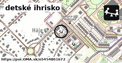 detské ihrisko