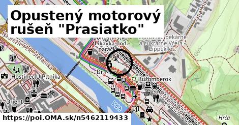 Opustený motorový rušeň "Prasiatko"