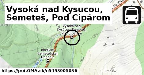 Vysoká nad Kysucou, Semeteš, Pod Cipárom