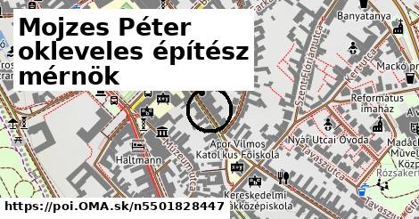 Mojzes Péter okleveles építész mérnök