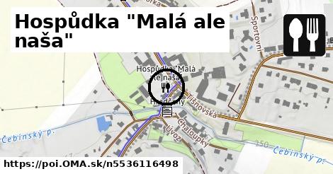 Hospůdka "Malá ale naša"