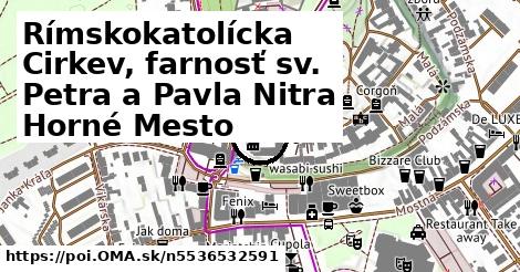 Rímskokatolícka Cirkev, farnosť sv. Petra a Pavla Nitra Horné Mesto