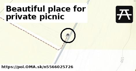Beautiful place for private picnic