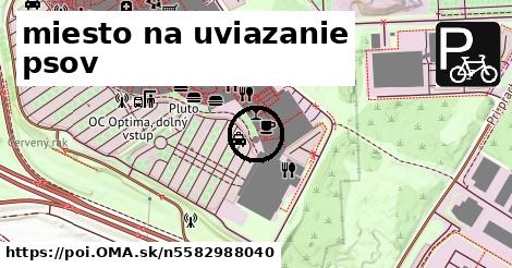 miesto na uviazanie psov