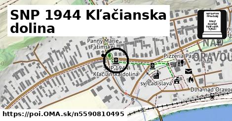 SNP 1944 Kľačianska dolina