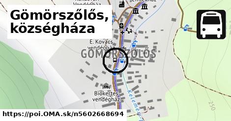 Gömörszőlős, községháza