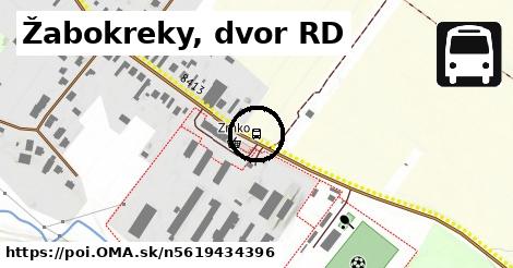 Žabokreky, dvor RD