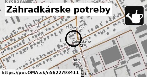 Záhradkárske potreby