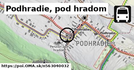 Podhradie, pod hradom