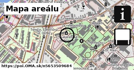 Mapa areálu