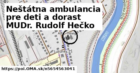 Neštátna ambulancia pre deti a dorast MUDr. Rudolf Hečko