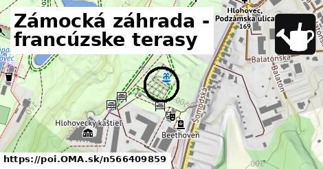 Zámocká záhrada - francúzske terasy