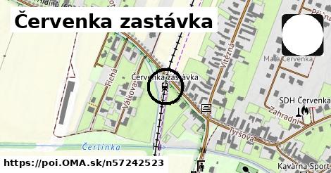 Červenka zastávka