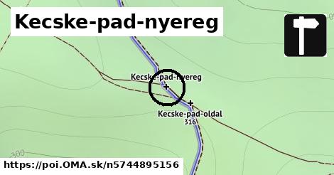 Kecske-pad-nyereg