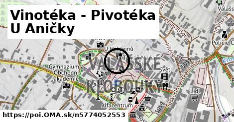 Vinotéka - Pivotéka U Aničky