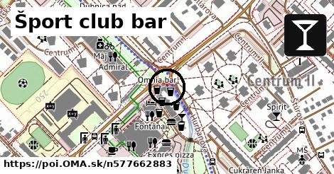 Šport club bar