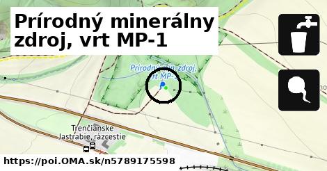 Prírodný minerálny zdroj, vrt MP-1