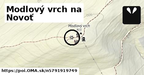 Modlový vrch na Novoť