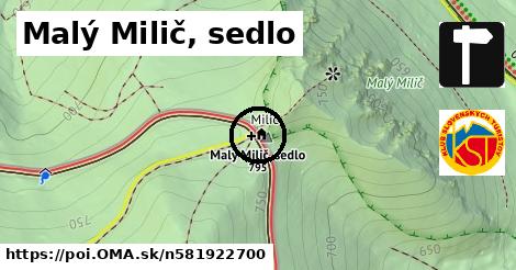 Malý Milič, sedlo