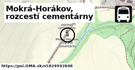 Mokrá-Horákov, rozcestí cementárny