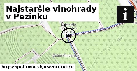 Najstaršie vinohrady v Pezinku