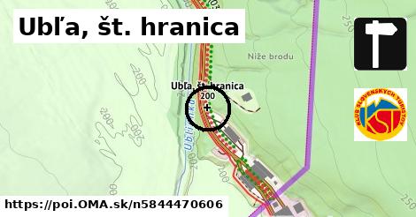 Ubľa, št. hranica