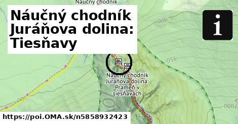 Náučný chodník Juráňova dolina: Tiesňavy