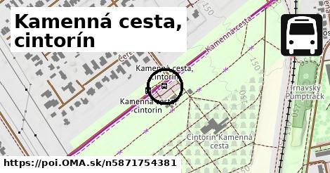 Kamenná cesta, cintorín